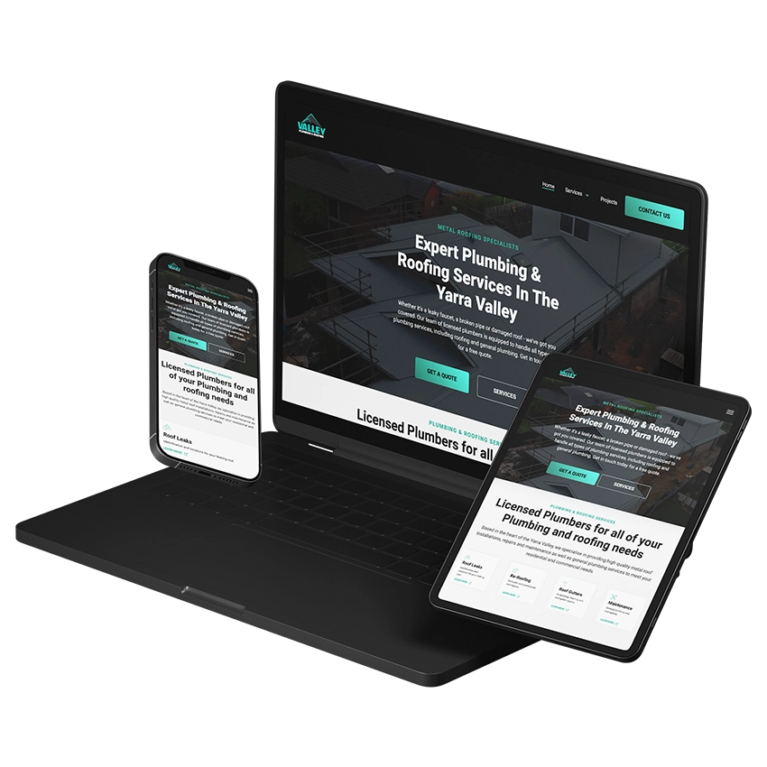 Valley plumbing & roofing website